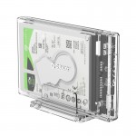ORICO 2159U3-CR 2.5 inch Transparent USB3.0 Hard Drive Enclosure with Stand